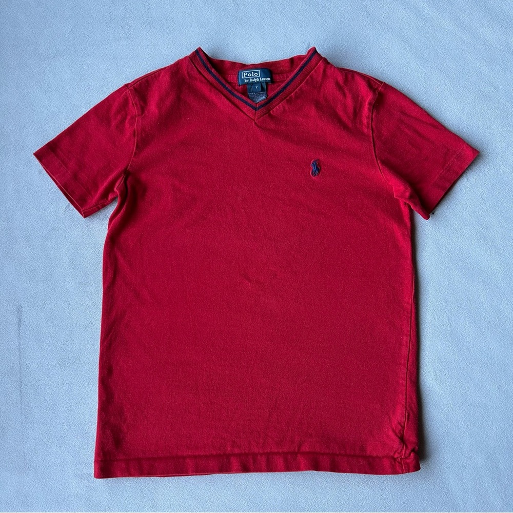 Polo by Ralph Lauren ~ V-Neck Tee ~ Boys Size 7